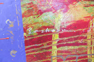 Leon Bosboom - Acryl op papier, Me voy 01 - Ingelijst kopen? Bied vanaf 200!