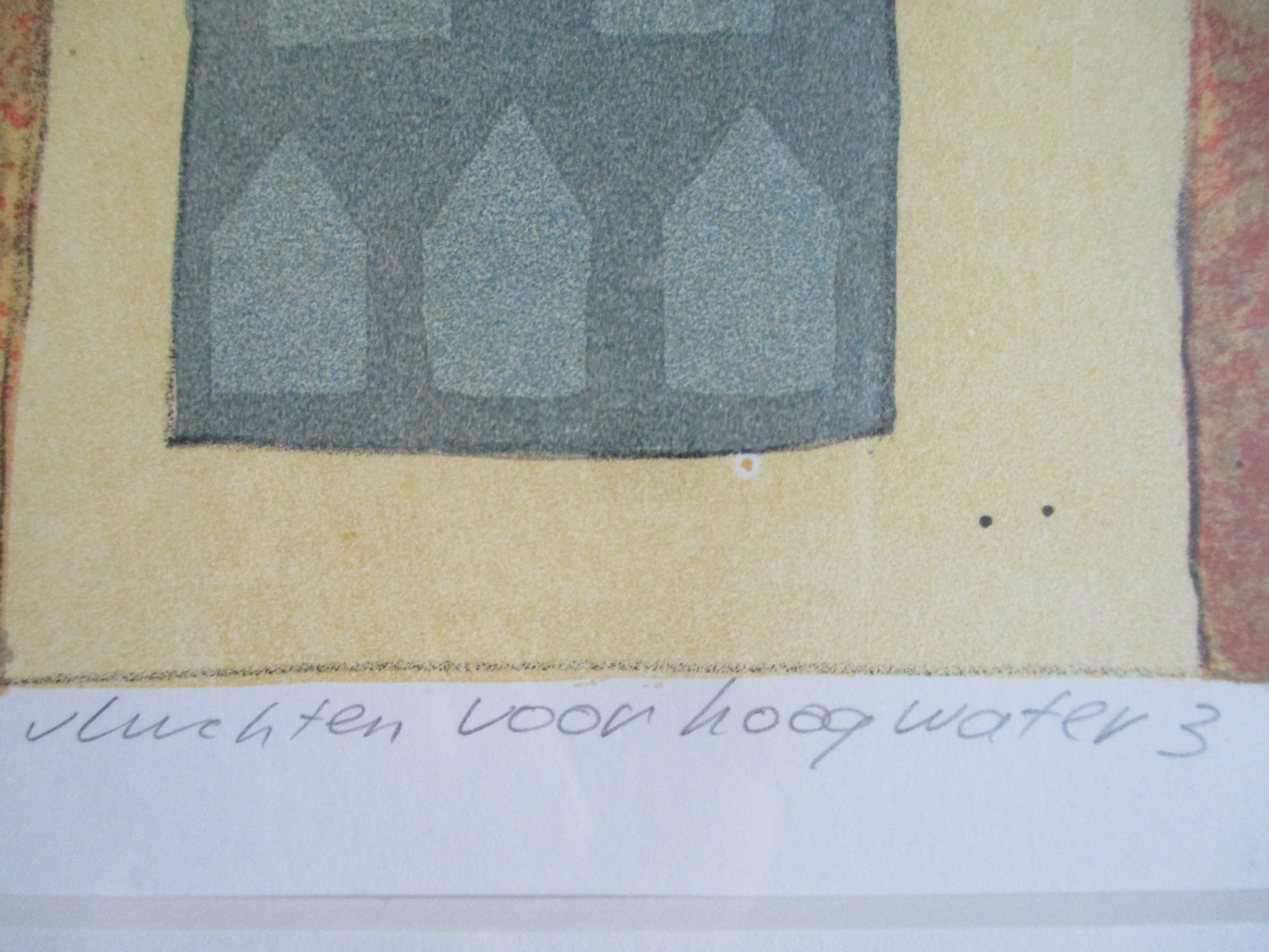 Gert Strengholt - Ingelijste litho 'Vluchten voor hoogwater 3' kopen? Bied vanaf 55!