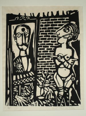 Aad de Haas - 8 Linosneden uit “Terugblik” , met omslag – 1976 kopen? Bied vanaf 250!