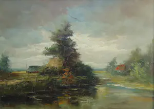 Gerardus Johannes Ernens - Hollands landschap kaufen? Bieten Sie von 70!