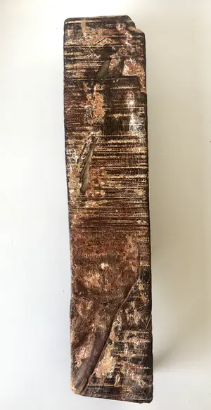 Niet of onleesbaar gesigneerd - Teakhouten ornament kopen? Bied vanaf 1!