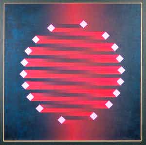 Hans Klaui - Purple Grill - mooi ingelijst - in prijs verlaagd verkocht voor € 49!