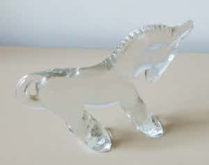 Kosta Boda - Presse papier 'Donkey' Zoo Line Series ontwerp Erik Höglund verkocht voor € 1!