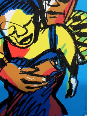 Herman Brood - Ingelijste zeefdruk: Nee niet nu verkocht voor € 249!