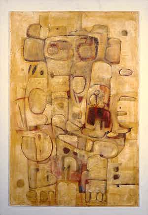 Jack Harden - Gemengde techniek op board, Dagboek Anier - Ingelijst (Groot) verkocht voor € 40!