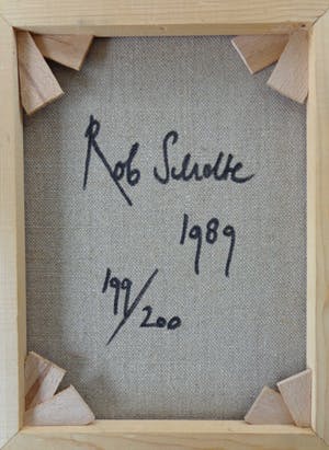 Rob Scholte - ECHTE MEESTERS SIGNEREN / KLEURZEEFDRUK DOEK / 32x25cm / SIG / 1989 kopen? Bied vanaf 165!