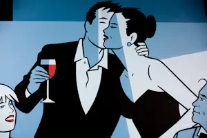 Luc Verschuuren - Acryl op doek, Recontres IV kopen? Bied vanaf 350!