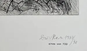 Dieter Roth - Komposition I 1977-1991 - Signierte Original Radierung - sehr gut kopen? Bied vanaf 111!