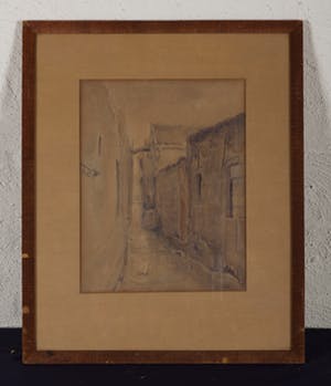 Bernard van der Leeuw - Steeg - Aquarel op papier - BKR Rotterdam kopen? Bied vanaf 20!