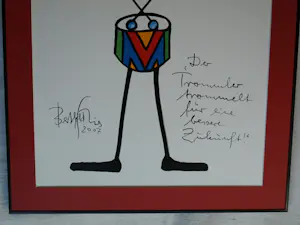 Berthold Spies - Gemengde techniek , Der Trommler….. – Lijst, 74½ x 59½ cm - 2007 kopen? Bied vanaf 100!