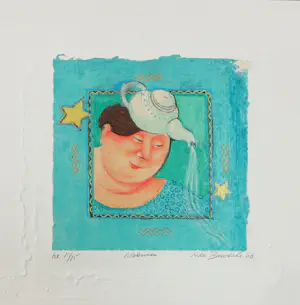 Ada Breedveld - Lot van twaalf zeefdrukken, volledige Sterrenbeelden - serie kopen? Bied vanaf 200!