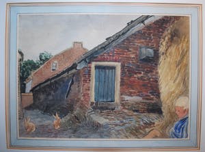 Hein Stork - zeer vroege aquarel (1943!) kopen? Bied vanaf 95!