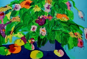 Walasse Ting - grote zeefdruk: vroege lente kopen? Bied vanaf 549!