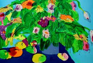 Walasse Ting - grote zeefdruk: vroege lente verkocht voor € 549!