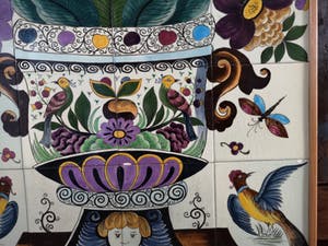 Koninklijke Fabriek van Muurtegels J. van Hulst - Amphora Flora Fauna kopen? Bied vanaf 450!