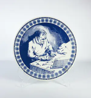 Niet of onleesbaar gesigneerd - Lot van vier wandborden kopen? Bied vanaf 1!