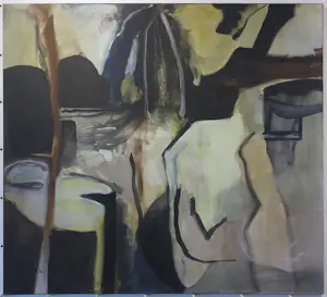 Hanny Reneman - Olieverf op doek, Zonder titel (Zeer groot) kopen? Bied vanaf 50!