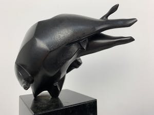 Willem Lenssinck - bronzen beeld op granieten sokkel - 'Tournedos' - 1991 (Uniek exemplaar) kopen? Bied vanaf 1950!