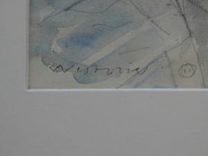Co Westerik - ingelijste aquarel: zelfportret - 2001 kopen? Bied vanaf 1350!