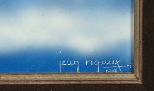 Jean Rigaux - Acryl op board, Abstracte compositie - Ingelijst kopen? Bied vanaf 1!