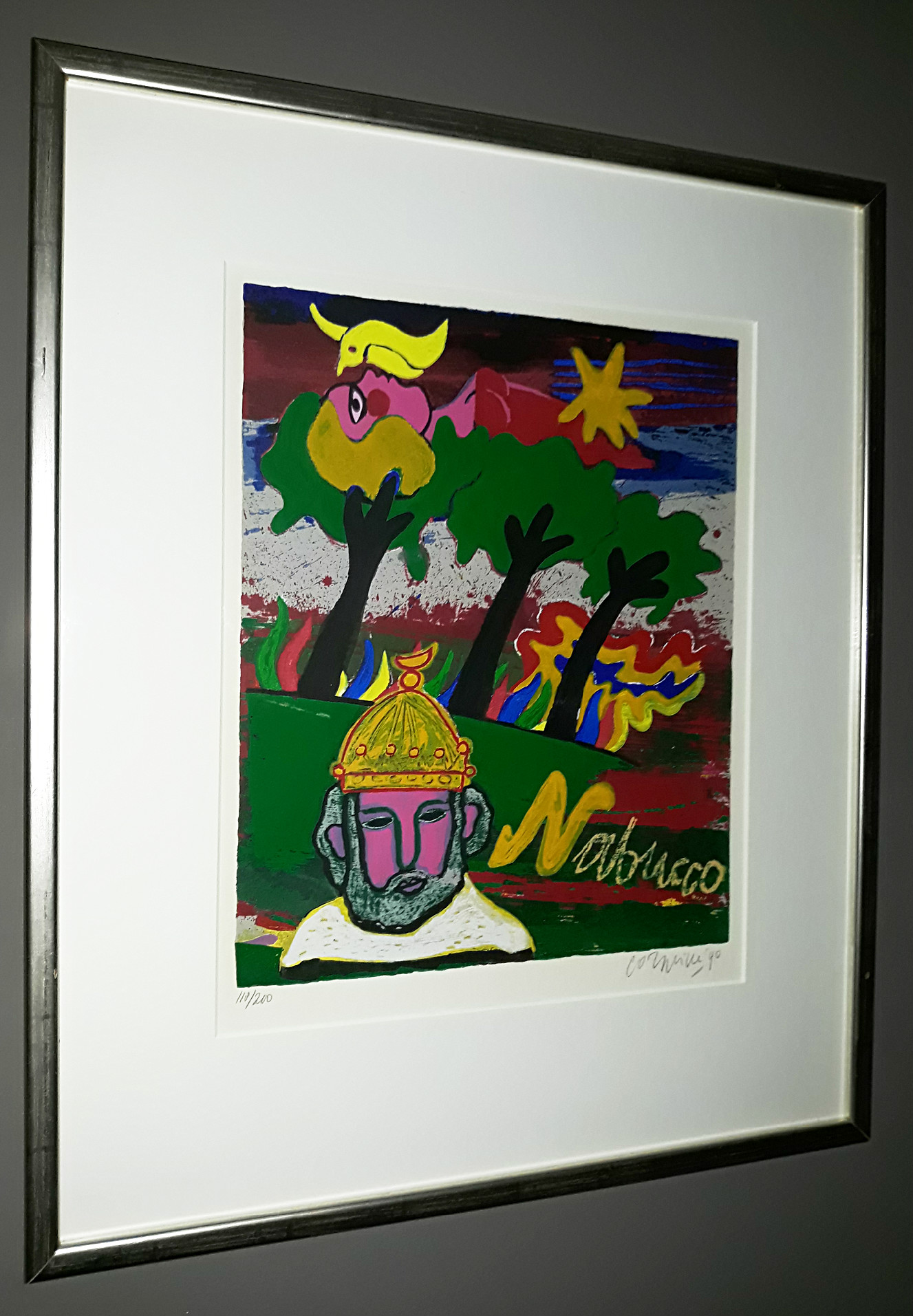 Corneille - Nabucco, zeefdruk (prachtig ingelijst) kopen? Bied vanaf 295!