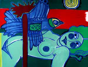 Corneille - Zeefdruk: overture sur l'ete - 1989 verkocht voor € 295!