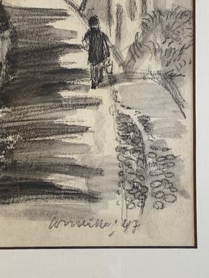 Corneille - Oude tekening - Houthem Saint-Gerlach - 1947 kopen? Bied vanaf 1500!