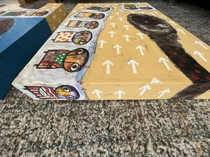 Toyin Loye - Tweeluik (Elk schilderij is 50 x 70 cm.) kopen? Bied vanaf 395!