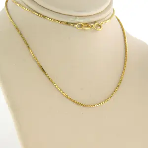 Acheter18k geel gouden collier - 42 cm lang? Enchérissez de 260!