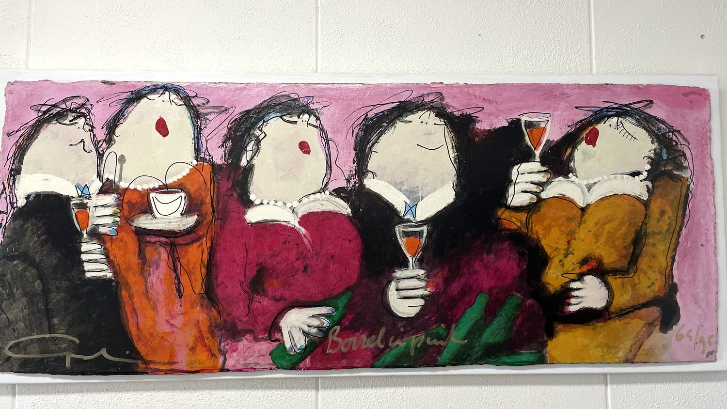 Buy Gerdine Duijsens-Kroeze - Borrel in pink? Bid from 800!