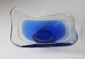 Paul Kedelv - Blauwe Coquille schaal kopen? Bied vanaf 50!