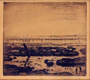 Riekele Prins - Polderlandschap verkocht voor € 40!