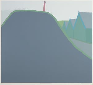 Doris Groeneveld - Zeefdruk, Springtij (Westfriese zeedijk) kopen? Bied vanaf 20!