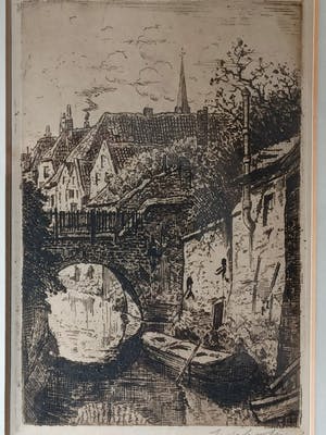 Jan Antonius van Schooten - De Dieze achter de Hinthamerstraat in s-Hertogenbosch. kopen? Bied vanaf 45!