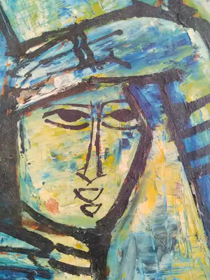 Niet of onleesbaar gesigneerd - A. Charles, 'Moeder en kind', jaren '60 kopen? Bied vanaf 1!