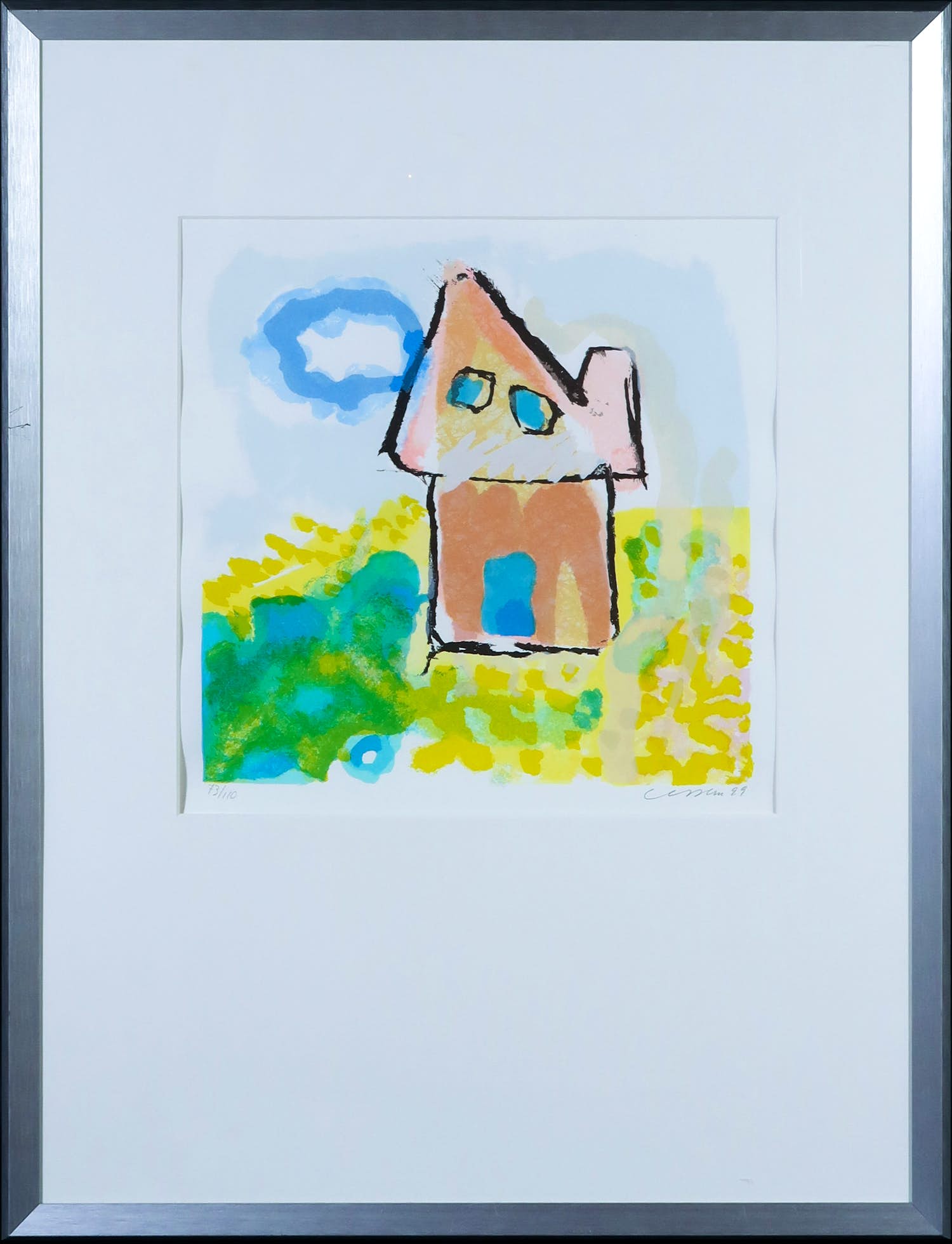 Henk van Vessem - Zeefdruk, Huis - Ingelijst kopen? Bied vanaf 1!