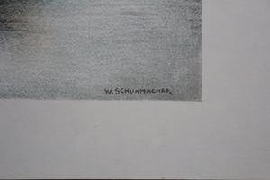 Wim Schuhmacher - litho: Mediterrane haven - 1947 kopen? Bied vanaf 40!