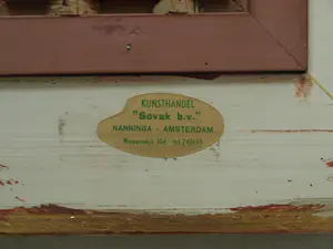 Jens Joppe - Miniatuurschilderij “Dorpje a/h water” , olieverf op panneel – 7 x 9 cm. kopen? Bied vanaf 100!