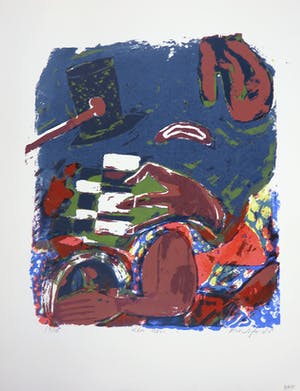 John Lie a Fo - Zeefdruk, Zonder titel kopen? Bied vanaf 1!