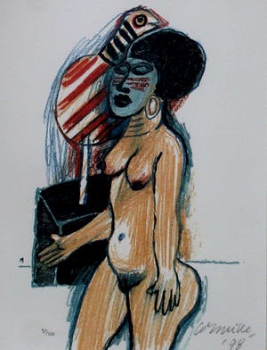 Corneille - Ingelijste litho - 1998 kopen? Bied vanaf 125!