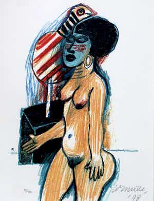 Corneille - Ingelijste litho - 1998 verkocht voor € 125!