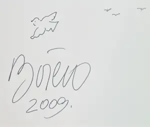 Fernando Botero - Uniek: Tekening vogel - in viltstift - in gesigneerd boek "Het Circus" kaufen? Bieten Sie von 380!
