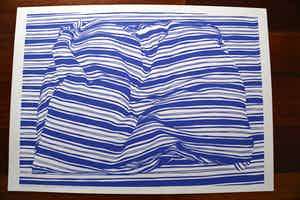 Har Sanders - Epreuve d'artiste 'Ingedut kussen' verkocht voor € 50!