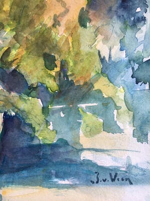 Jaap van Veen - 3 aquarellen in één koop! kopen? Bied vanaf 45!