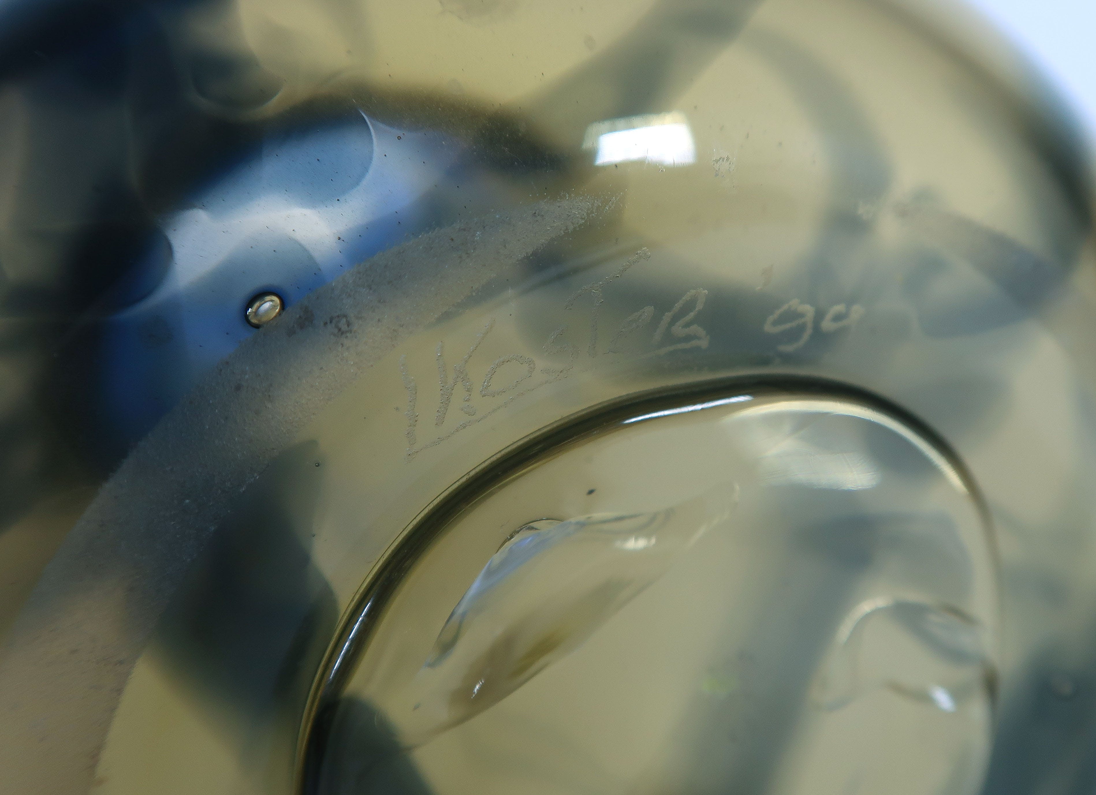 Lia Koster - Glas, Vaas ''Blue Sky'' kopen? Bied vanaf 80!