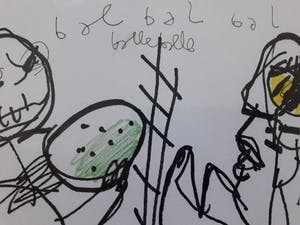 Herman Brood - Bal bal bal originele tekening kopen? Bied vanaf 325!