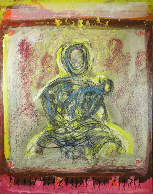 Ad Arma - Handbewerkte zeefdruk op board, Uit de serie 'India' nr. 60 kopen? Bied vanaf 70!