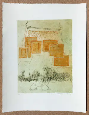 Buy Jan Montyn - Wat Chieng Mai, aquatint ets? Bid from 115!