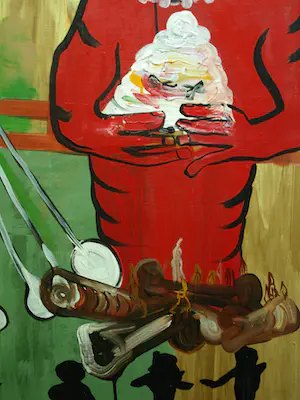 Joop Stoop - Olieverf op doek, Man met Raaf – 100 x 80 cm kopen? Bied vanaf 50!