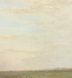 Jan Jans - Olieverf op doek, Polderlandschap - Ingelijst kopen? Bied vanaf 200!